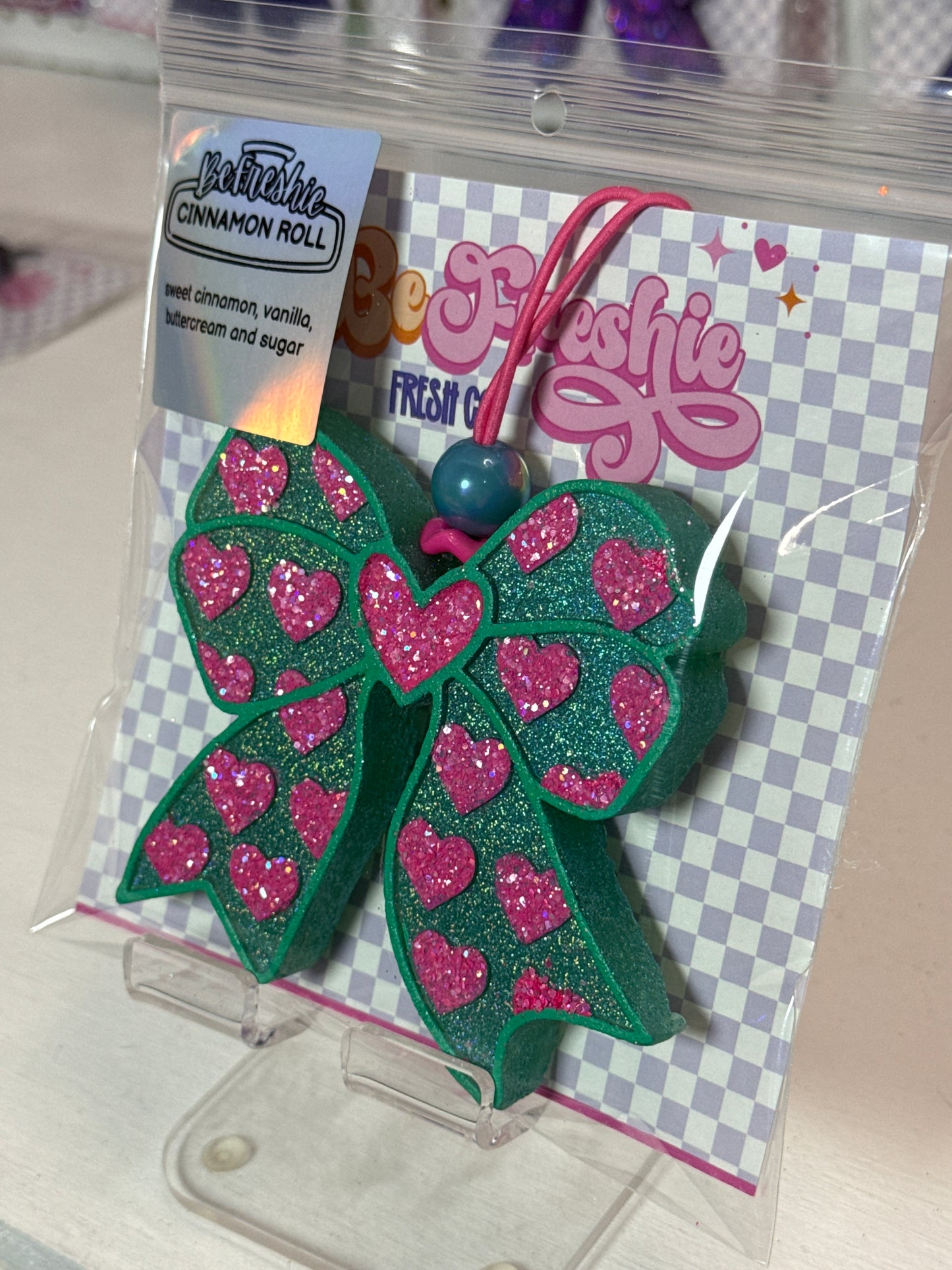 RTS: Teal Bow | Cinnamon Roll