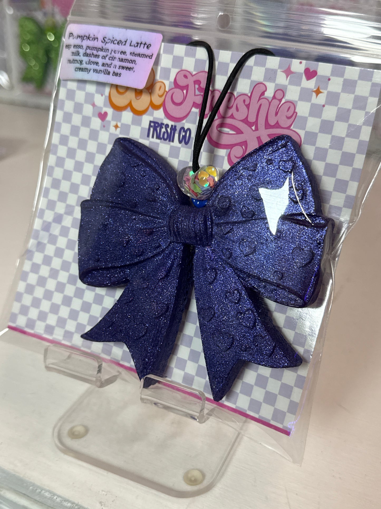 RTS: Blue Bow | Pumpkin Spice Latte
