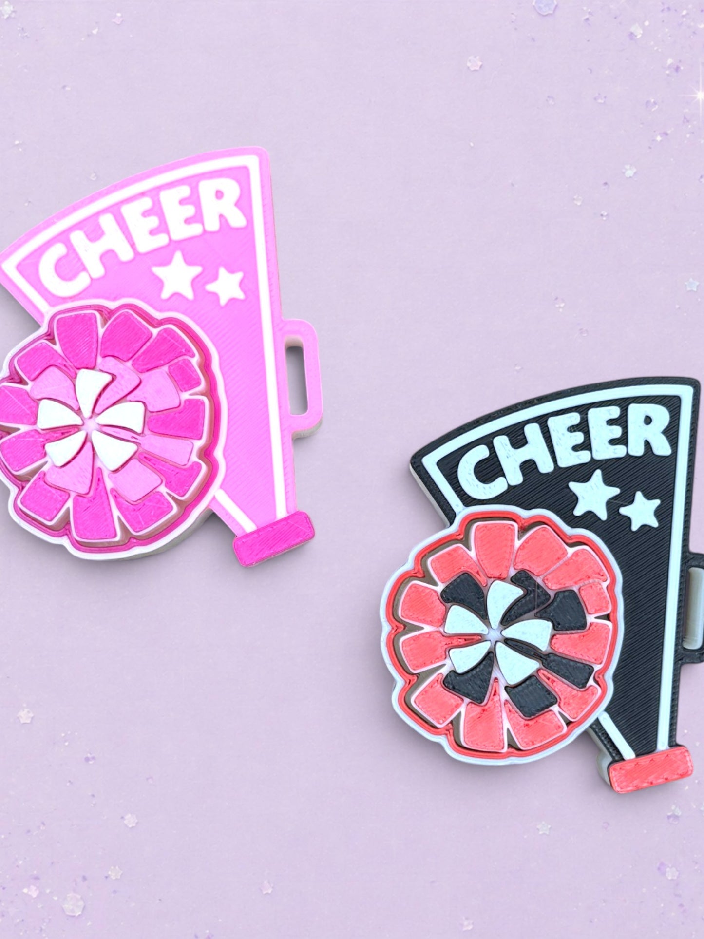 Cheer Megaphone & Pom Pom Fidget Clicker