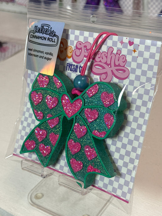 RTS: Teal Bow | Cinnamon Roll