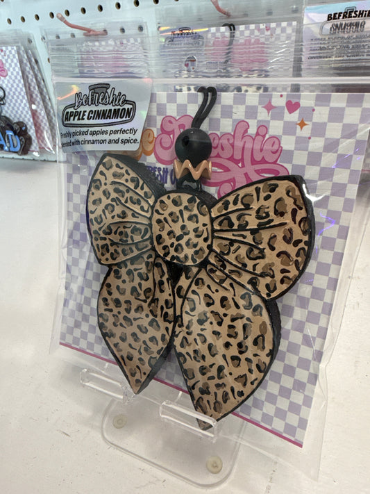 RTS: Animal Print Bow | Apple Cinnamon
