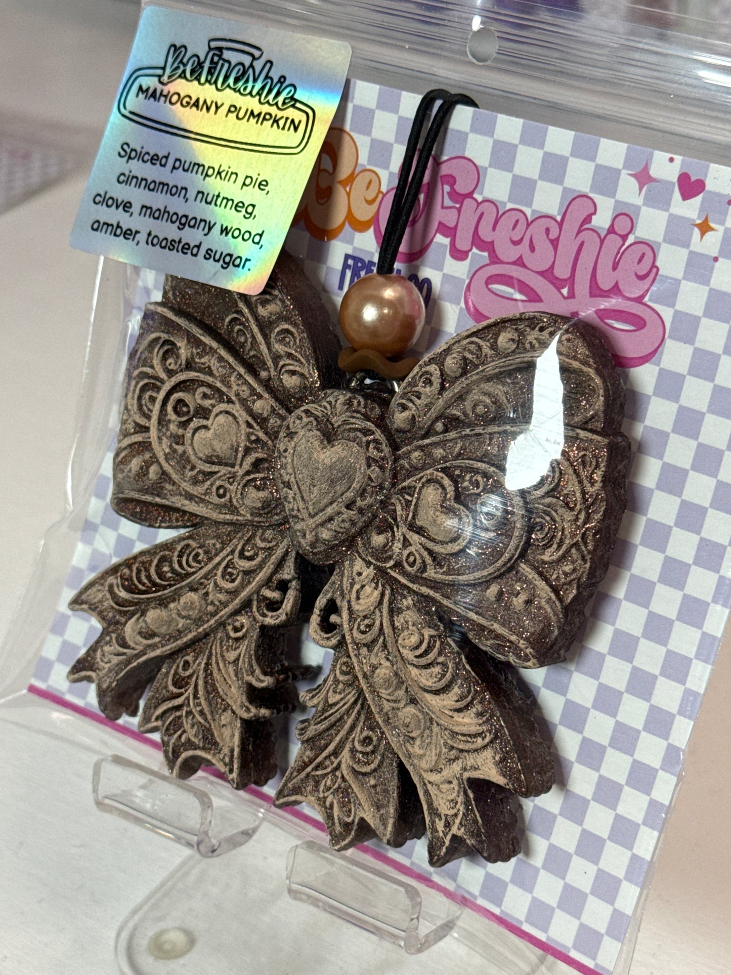 RTS: Brown 3D Bow | Mahogany Pumpkin