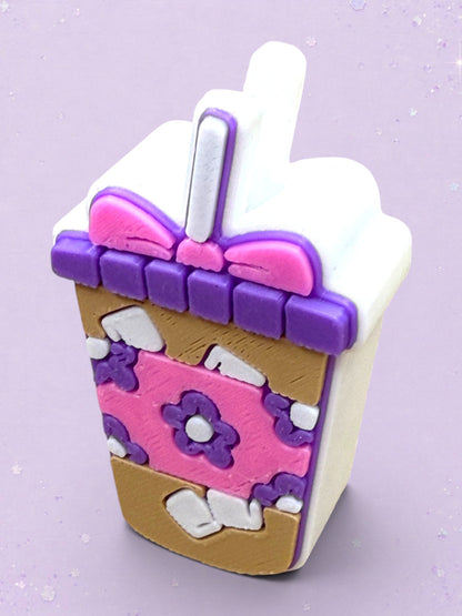 3D Printed Iced Coffee Straw Topper