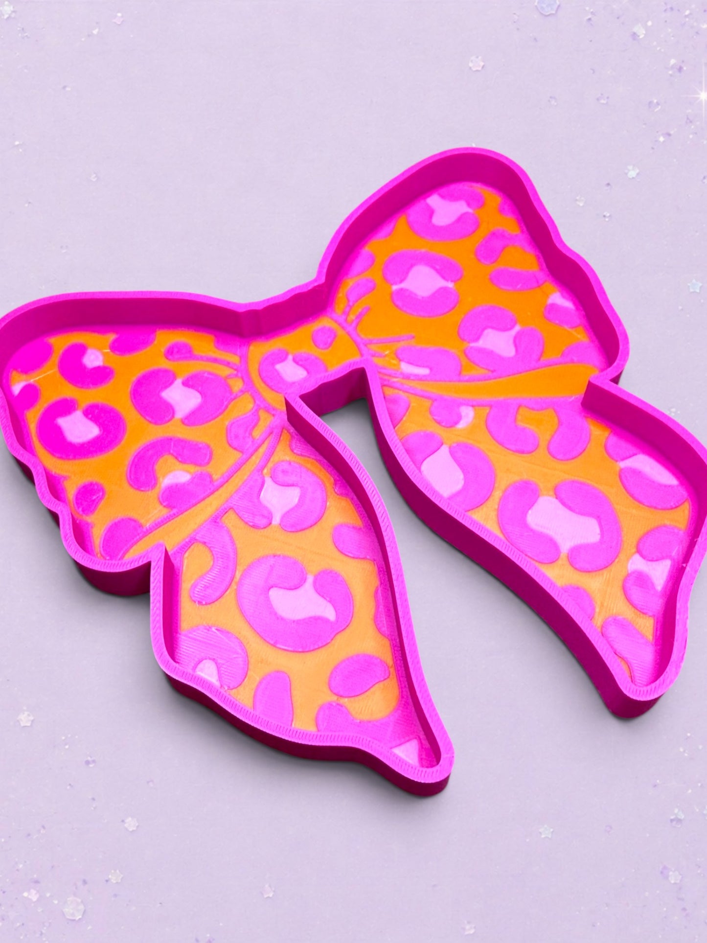 3D Printed Animal Print Bow Trinket Tray