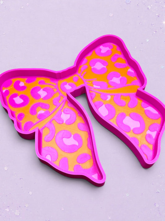 3D Printed Animal Print Bow Trinket Tray