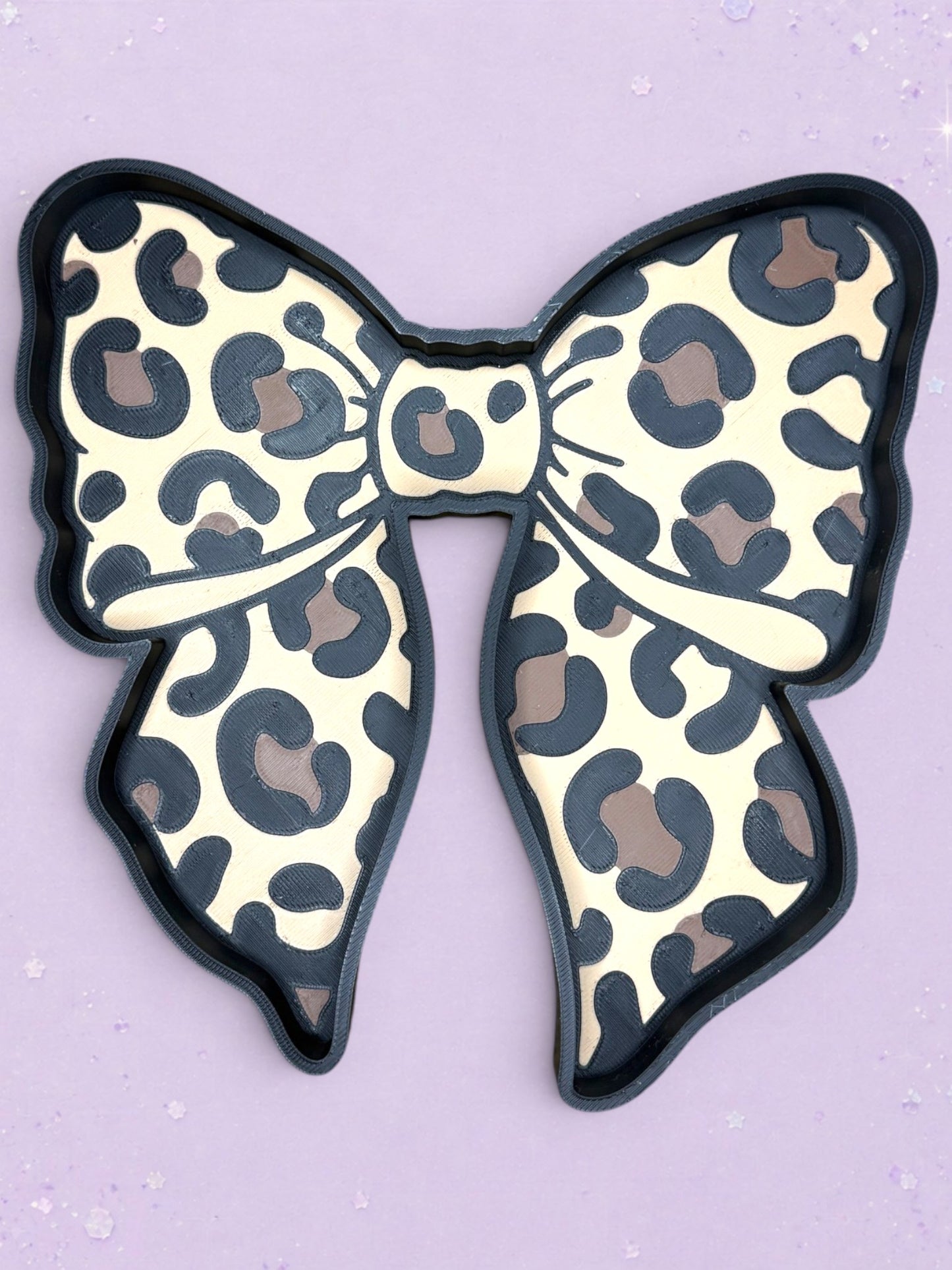 3D Printed Animal Print Bow Trinket Tray