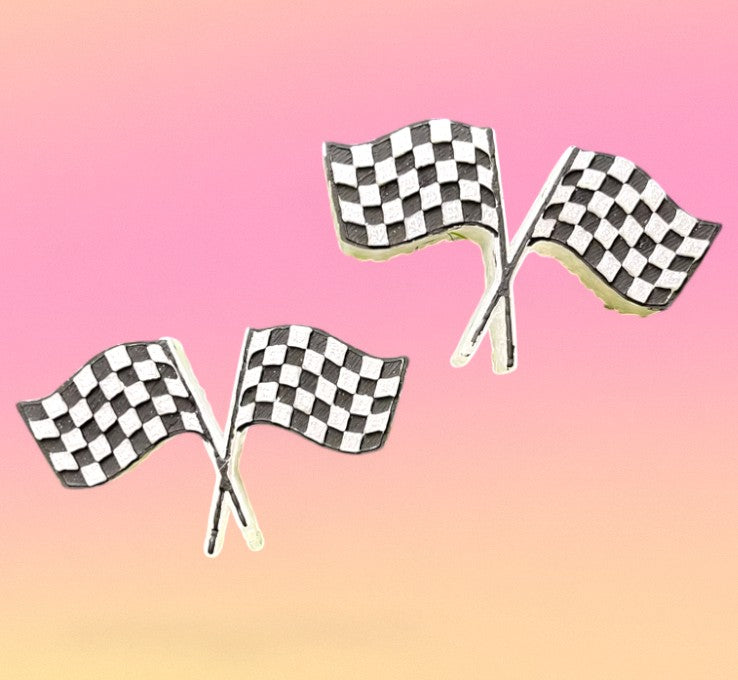 Mini Checkered Flag Freshie
