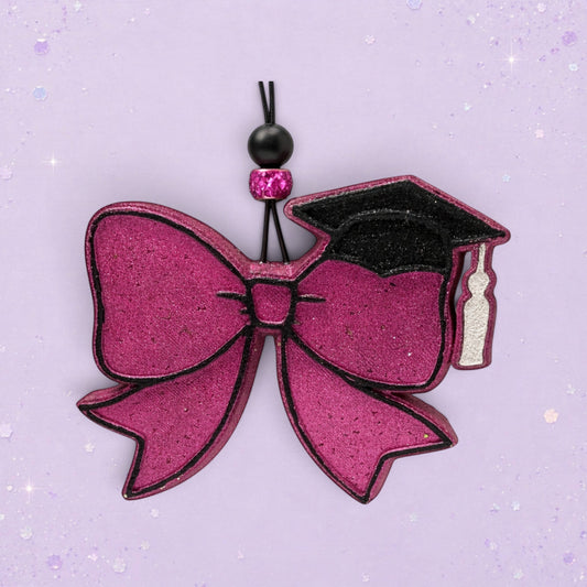 Bow With Grad Cap Freshie